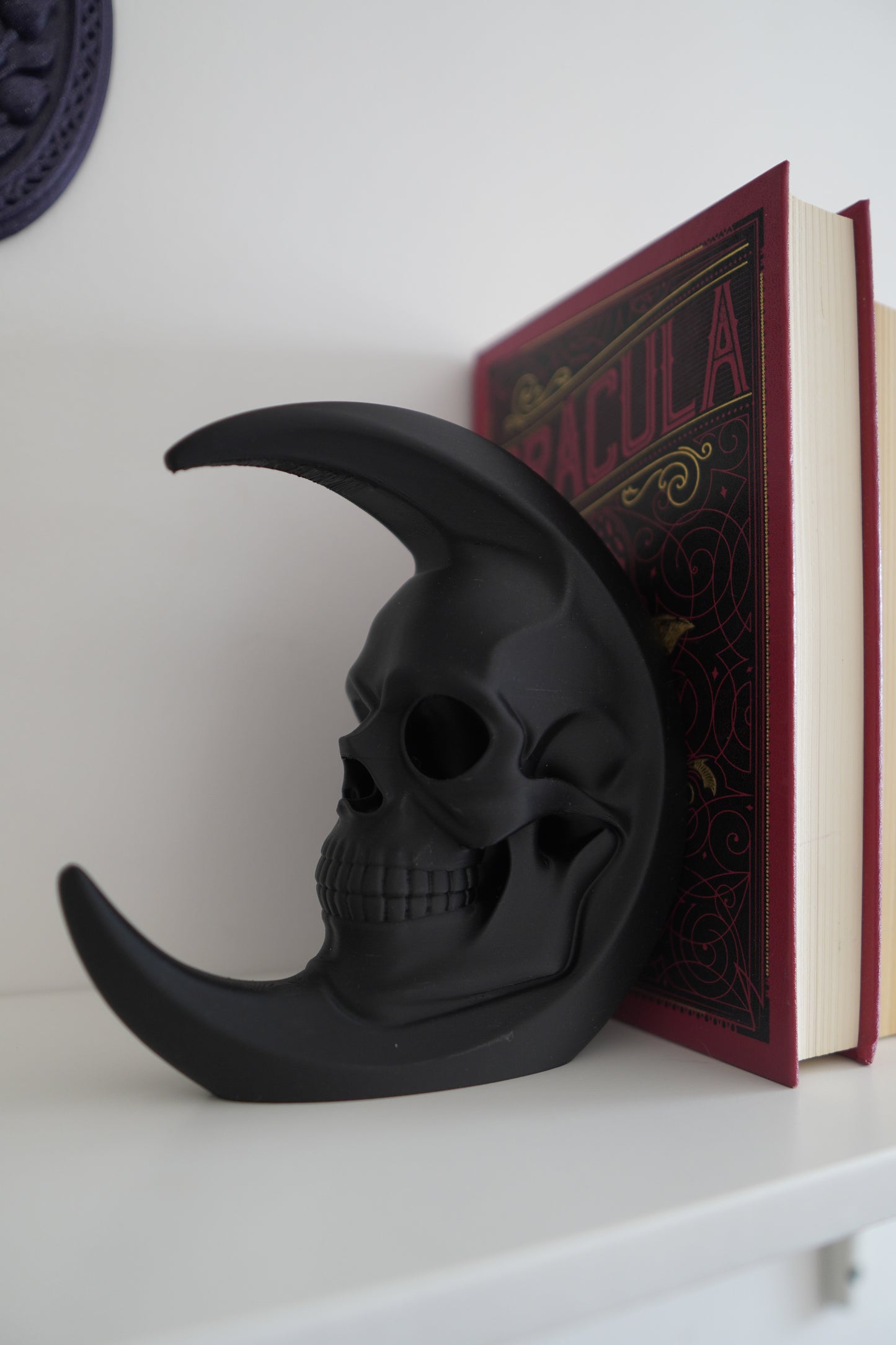 Skull Moon Bookends